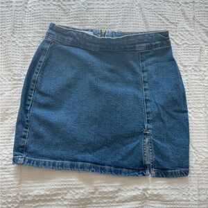 Classic Blue Denim Skirt
